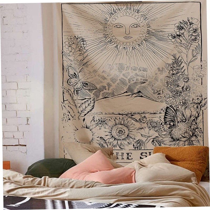 CORHAD Living Room Decor Pink Home Decor Tapestry Wall Hanging