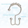Shower Curtain Rings, OEH Shower Curtain Hooks, Rust-Resistant Metal Shower