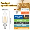 SSXBF E14 European Base LED Candelabra Light Bulbs 40W Equivalent,