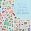 4 Sheets 200+Pcs Welcome Baby Girl Boy Stickers Newborn Stickers