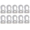 FBS Pack of 10 Carabiner Hooks Flag Hooks Plastic Carabiner