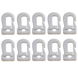FBS Pack of 10 Carabiner Hooks Flag Hooks Plastic Carabiner Flag Hooks for Flags Flag Pole I Carabiner Made of Plastic (10)
