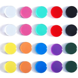 DUJEQM Fridge Magnets Refrigerator Magnets Strong Magnets Small Magnets for Whiteboard, 20 PCS Magnet Heavy Duty Magnets Cute Mini Round Magnets for Fridge Locker Kitchen Office Classroom (10 Colors)
