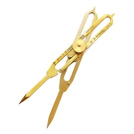 Liquidraw Proportional Divider Drawing Tool Scale Divider, Solid Brass 6"