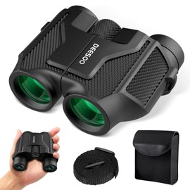 20x25 Compact Binoculars for Adults Kids - Deesoo HD Binoculars with Clear Low Light - Small Large View Binoculars for Hunting Bird Watching Cruise Ship Travel Stargazing Hiking