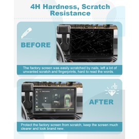 CDEFG Compatible with Dacia Duster 3 III 2024 2025 Navigation Screen Protector 6H Scratch-Resistant 10.1 Inch GPS Screen Protector Navigation Film Duster 2024 Accessories Pack of 2