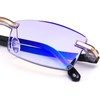 Reading Glasses Hd Anti-Blue Diamond Cut Edge Frameless Reading Glasses