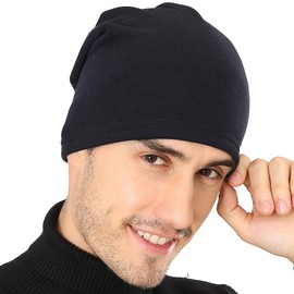 DOANNOTIUM - Gorro de invierno para hombres y mujeres, gorro cálido con forro de trineo para deportes al aire última intervensión, 3- Azul marino, Medium