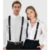 Ogsy Unisex Suspenders, X-shaped Back, Adjustable, 4 Metal Clips, Resin