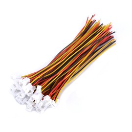 20Pcs JST 1.25 mm JST 2-Pin/3-Pin Connectors, Micro Electrical Male&Female Connector Plug with Wires Cables (3-Pin Male&Female)