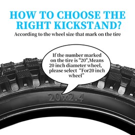 IPETRK Bike Kickstand for 12/14/16/18/20 Inch Wheel Kickstand for Kids Bike Bicycle Accessories Replacement for Rear Mount Bikes Wheel