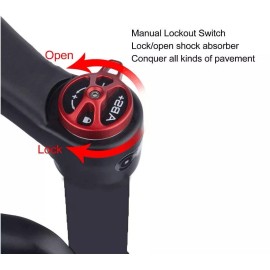 DONSP1986 26" Suspension Fork 28.6mm Straight Tube Manual Lockout  Threadless