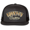 Lucky 13 Tiger Custom Snapback Trucker Hat Black