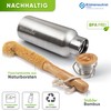 Blockhütte® Premium Stainless Steel Insulated Drinking Bottle, Leak-Proof, Includes Free