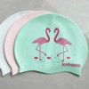 Jonhosoo Silicone Swim Cap for Women, Waterproof Long Hair Swimming