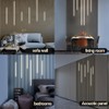 HAMRVL Wood Slat Wall Panels LED Recessed Lighting - 6pcs