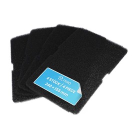 DL-pro 4 x Foam Filter 240 x 155 mm for Beko Blomberg 2964840100 2964840200 Base Filter Sponge Filter Foam Filter Sponge on Heat Exchanger Tumble Dryer Heat Pump Dryer