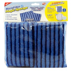 Magic Microfiber Floors Cleaning Scrubbing Sponge JUMBO (2 Pack)