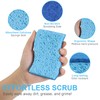 Eco Non-Scratch Kitchen Cellulose Sponges, Dual Side Dishwashing Eco Friendly