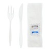 AmerCareRoyal 5-in-1 Disposable Silverware Medium Weight Plastic Utensil Set with