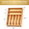 Umilife Kitchen Drawer Organizer, 12.5 Inch Silverware Utensil Tray Holder,