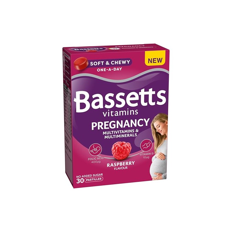 Bassetts Pregnancy Multivitamins & Multiminerals Raspberry 30 Gummies