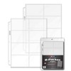BCW Vinyl 8-Pocket Pages | Holds Eight 2 ⅝" x