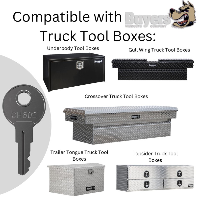 CH Replacment Keys for Truck Tool Box Locks and Paddle