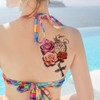 10 Blätter Temporäre Blumen Tattoos Rosen Tattoos Fake Tattoos Arm