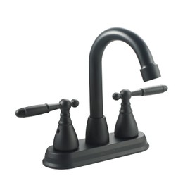SOLVEX Mezcladora Para Lavabo de Baño, Grifo para Baño Flexible,Llaves Lavabo Baño,2 Manijas para Grifo de Lavabo,Llave Mezcladora para Baño,Grifo Lavabo,Grifo Mezclador,Negro Mate,40071-N
