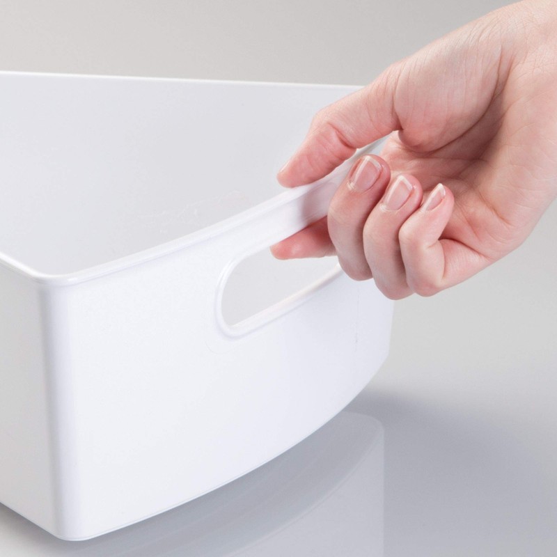 InterDesign 62731 Kitchen Lazy Susan Pantry Cabinet Bins 1/8, White