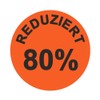 Reduced 80% Action Labels Diameter 30 mm Bright Red Pack