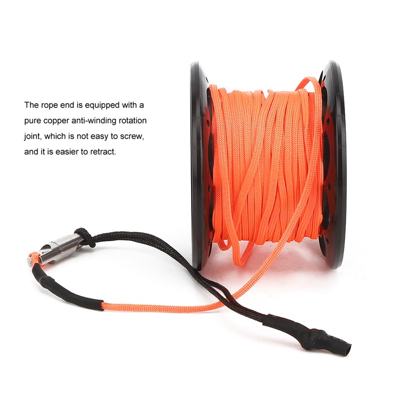 15m Plastic Wire Reel Dual Heads Hook Diving Marker Buoy