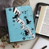 Darisoco Blue Cat Music Leather Bible Case Larger Bible Bag