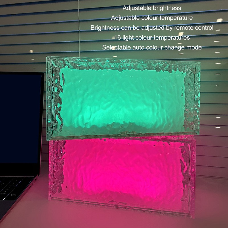 Ice Cube Night Light 16 Colour Changing Decorative Touching USB