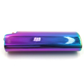 Lucklybestseller Metal Lighter Case Cover Holder Rainbow Color for BIC Full Size Lighter Type J6