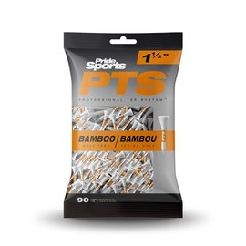 Pride 2024 Professional Tee System (PTS) Bamboo Golf Tees - 4 Different Sizes (1 1/2" / 38mm)