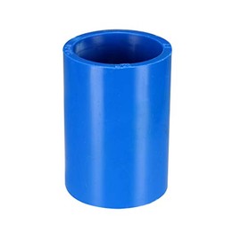 uxcell 25mm Straight PVC Pipe Fitting Coupling Adapter Connector Blue 5Pcs