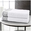 2 Pack Bath Sheets Towels Extra Large Set, Greek Pattern