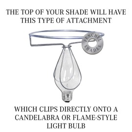 FenchelShades.com 3" Top Diameter x 5" Bottom Diameter x 4.5" Slant Height Fabric Barrel Lampshade Flame Clip Attachment (Burlap Natural)