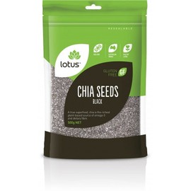 Lotus Chia Seeds Black Bag G/F 500g