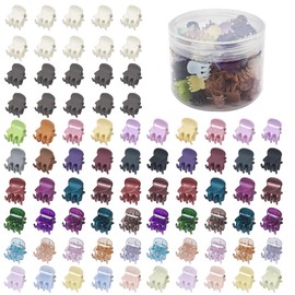 80 Pcs Mini Hair Claw Clips for Women Bangs Strong Grip Multifunction Clamp Clips for Thin Hair with Gift Box (80)