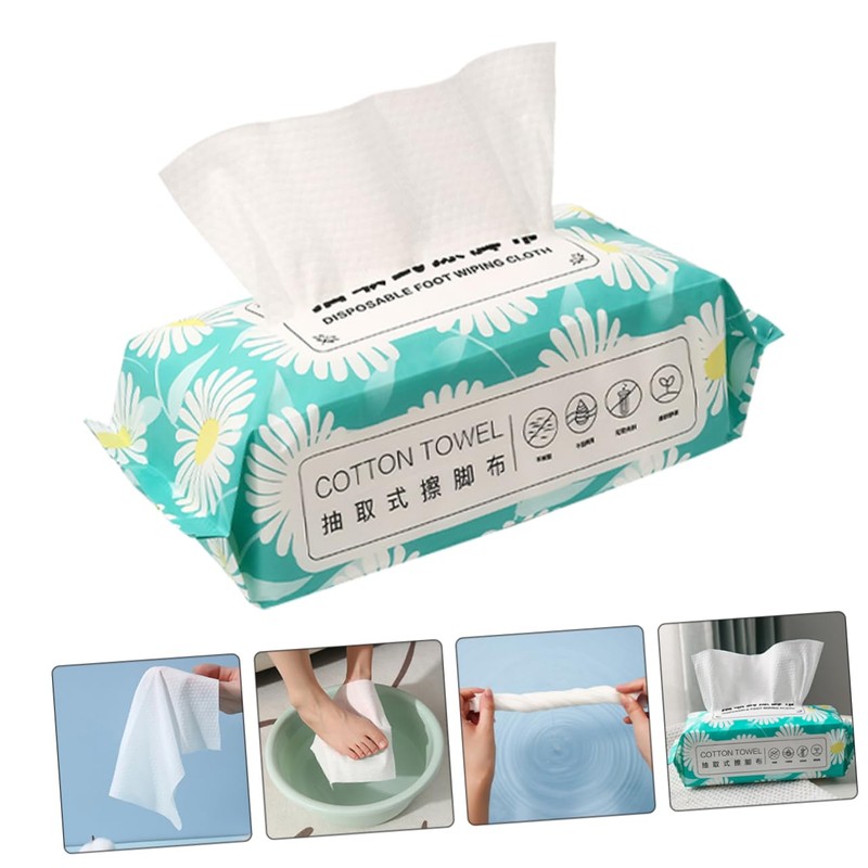 Outanaya 2 Disposable Foot Wipes Towels High Absorbency Cleaning Towels