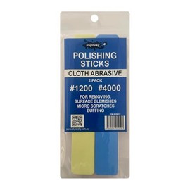 ICKYSTICKY POLISIHNG Sticks Ideal for Plastic Resin Hobby Arts Crafts Models Mixed Grits and Lengths Cushioned Cloth Abrasive 2pack