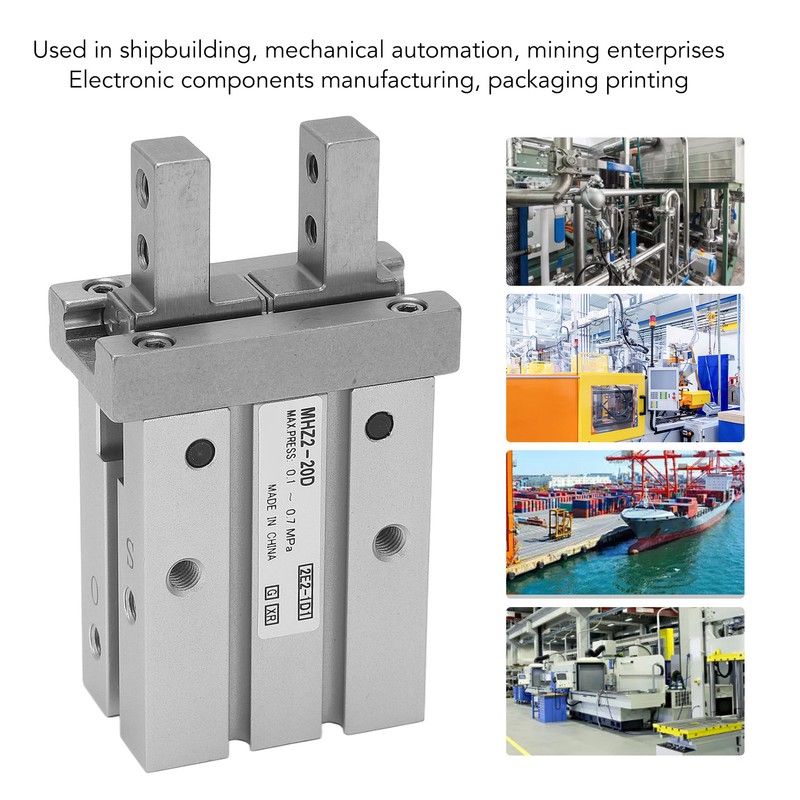 Air Pneumatic Parallel Gripper SMC Type Small Finger Cylinder Inlet