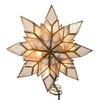 Kurt Adler 8.5-Inch Capiz Star Tree Topper with 10 Clear