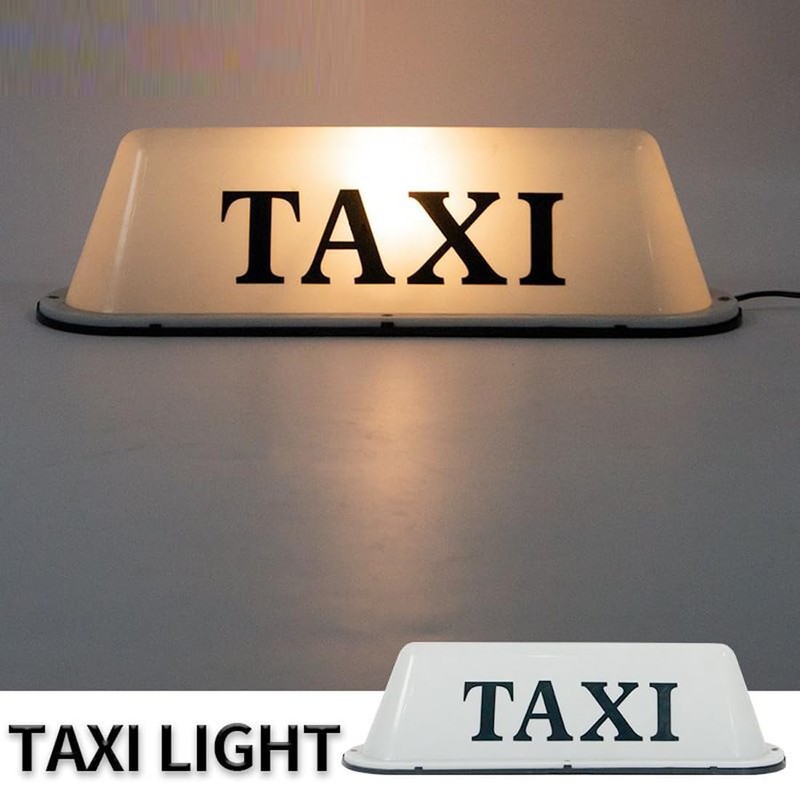 ABUKALIXIN DC12V LED TAXI Sign Cab Roof Top Car Super