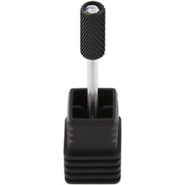 USA PANA Professional 3/32" Shank Size - Crystal Top Small or Large Barrel Carbide Bit - Nail Drill Bit for Dremel Machine - (Small Barrel, Medium Grit, Black)