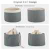 ecooe Bread Basket with Lid and Drawstring Bread Bag Diameter