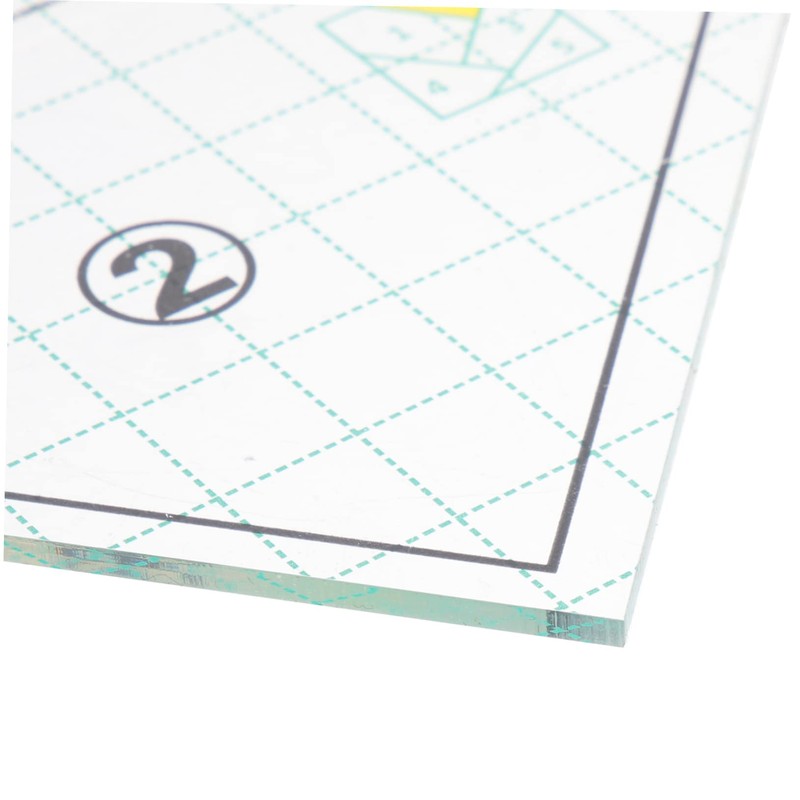 IWOWHERO 5pcs Quilting Ruler Set Sewing Fabric Rulers Templates Quilting